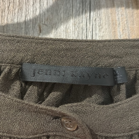 Jenni Kayne Olive Green Blouse - Picture 3 of 3